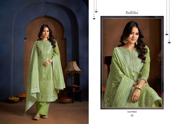 Banarashi Adah By Radhika Azara Cotton Jacquard Dress Material Wholesale Shop In Surat